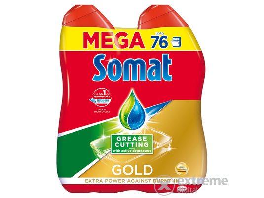 Somat Gold Gel Anti-Grease gépi mosogatógél, 2x684ml