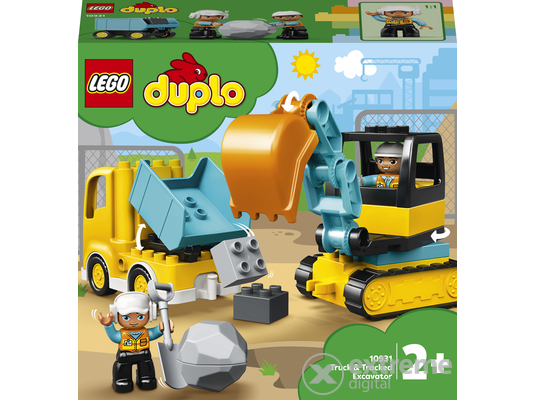 LEGO® DUPLO® Town 10931 Teherautó és lánctalpas exkavátor