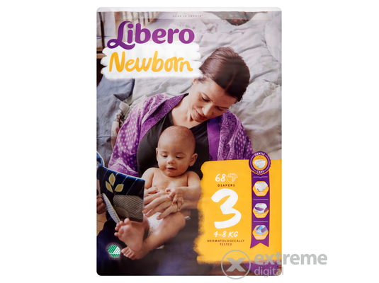 Libero Newborn 3 4-8 kg nadrágpelenka, 68 db