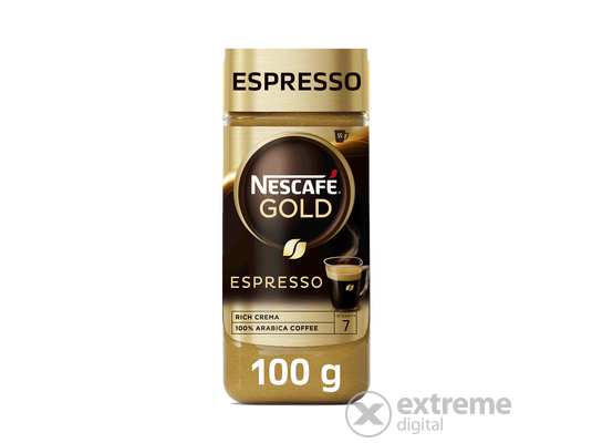 Nescafé Gold Espresso azonnal oldódó kávé, 100g