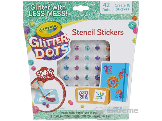 Crayola Glitteres dekorgyöngyök: Csodás minták készlet