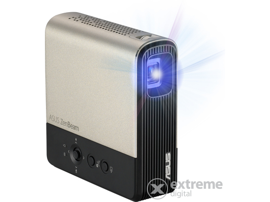ASUS ZenBeam E2 Portable LED Projektor, WVGA ( 854x480 ) felbontás, LED lámpa, 300 lumen fényerő, 5 W hangszóró, Kapcsol
