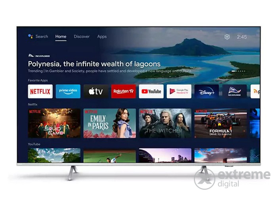 Philips 43PUS8507 Smart LED Televízió, 108 cm, 4K Ultra HD, Android, Ambilight, HDR 10+