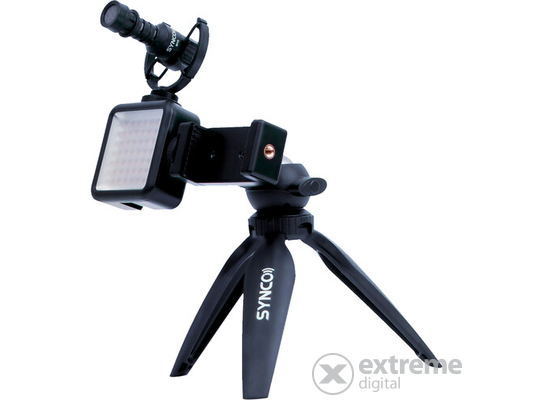 Synco Vlogger Kit 2 okostelefonokhoz (mikrofon, mini LED, mini állvány) (SY-VKIT-2)