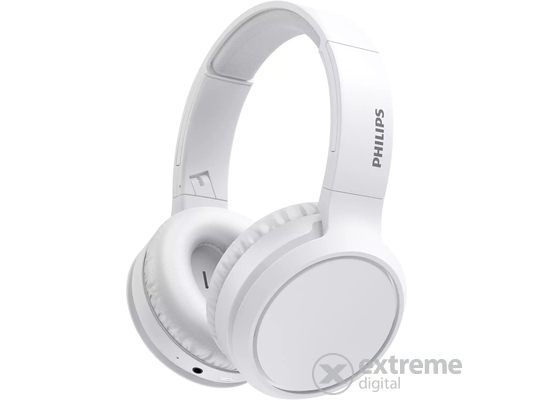 Philips TAH5205WT/00 Vezeték nélküli fejhallgató, Bluetooth, Over ear, Fehér