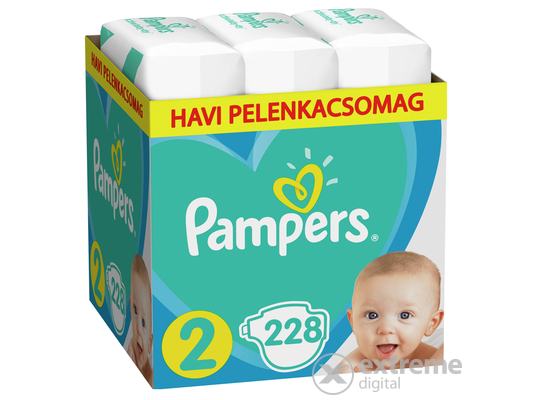 Pampers Active Baby havi pelenkacsomag 2-es méret, 228 db
