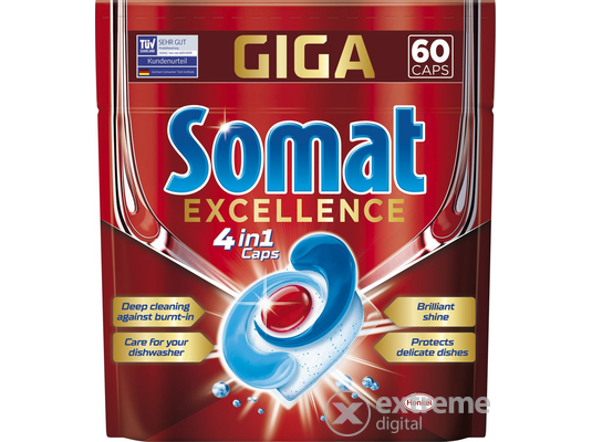 Somat Excellence mosogatógép kapszula, 60 db