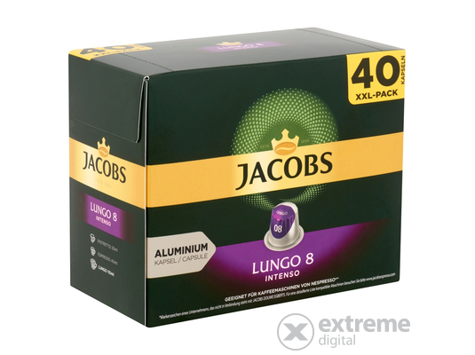 Jacobs Lungo Intenso (8) Nespresso kompatibilis kávékapszula, 40 db