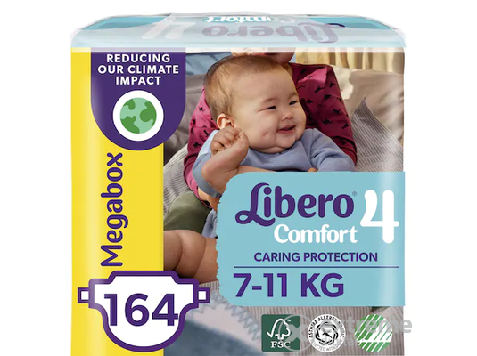 Libero Comfort 4 pelenka, 7-11 kg, megabox, 164 db